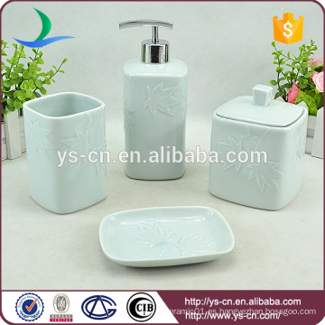 2015 conjunto de baño noble de porcelana azul y blanca